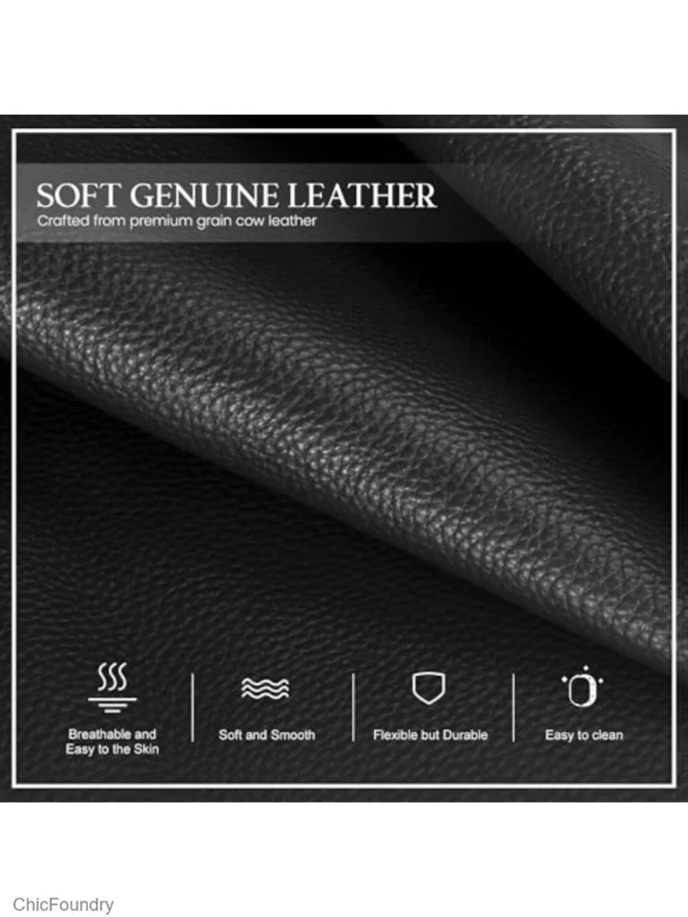 Genuine Leather Crossbody Bag Anti Theft RFID Wallet Purse